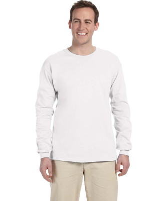 4930 Fruit of the Loom Heavy Cotton HD Long Sleeve in White