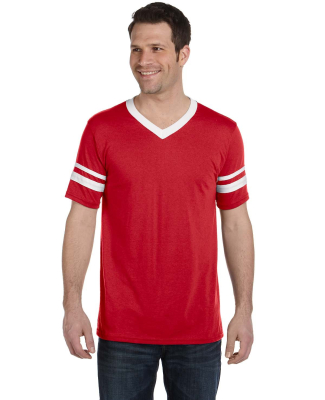 360 Augusta Sportswear Sleeve Stripe Jersey in Red/ white