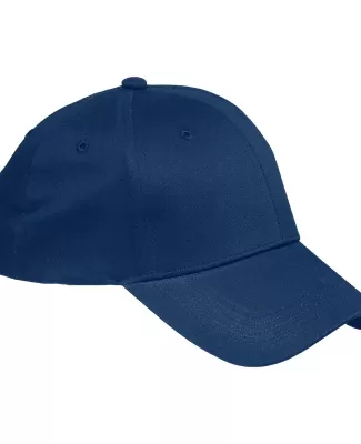 BX020 Big Accessories 6-Panel Structured Twill Cap in Navy