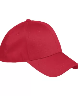 BX020 Big Accessories 6-Panel Structured Twill Cap in Red