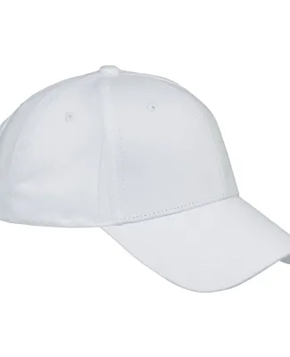 BX020 Big Accessories 6-Panel Structured Twill Cap in White