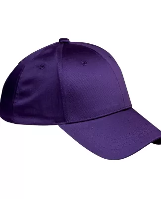 BX020 Big Accessories 6-Panel Structured Twill Cap in Purple