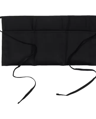 APR50 Big Accessories Three-Pocket 10" Waist Apron in Black
