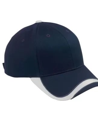 SWTB Big Accessories Sport Wave Baseball Cap in Navy/ white