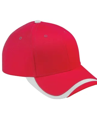 SWTB Big Accessories Sport Wave Baseball Cap in Red/ white