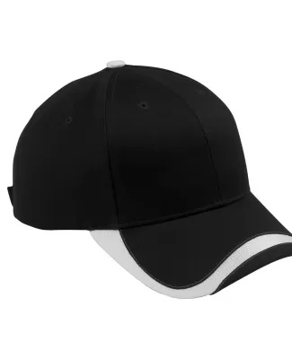 SWTB Big Accessories Sport Wave Baseball Cap in Black/ white