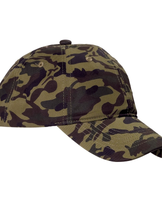 BX018 Big Accessories Unstructured Camo Hat GREEN CAMO