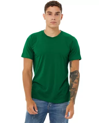BELLA+CANVAS 3650 Mens Poly-Cotton T-Shirt in Kelly