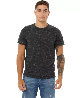 BELLA+CANVAS 3650 Mens Poly-Cotton T-Shirt in Black marble