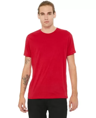 BELLA+CANVAS 3650 Mens Poly-Cotton T-Shirt in Red