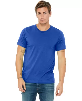 BELLA+CANVAS 3650 Mens Poly-Cotton T-Shirt in True royal