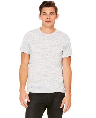 BELLA+CANVAS 3650 Mens Poly-Cotton T-Shirt in White marble