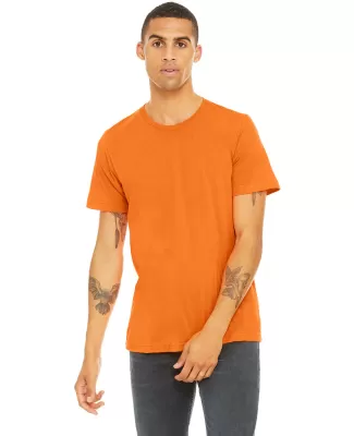 BELLA+CANVAS 3650 Mens Poly-Cotton T-Shirt in Neon orange