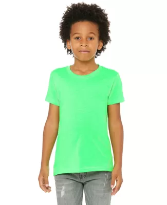 BELLA+CANVAS 3001Y Jersey Youth T-Shirt in Neon green