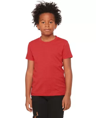 BELLA+CANVAS 3001Y Jersey Youth T-Shirt in Heather red