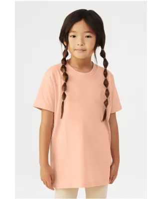 BELLA+CANVAS 3001Y Jersey Youth T-Shirt in Heather peach