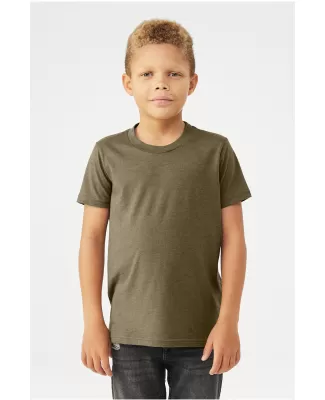 BELLA+CANVAS 3001Y Jersey Youth T-Shirt in Heather olive