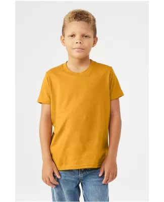 BELLA+CANVAS 3001Y Jersey Youth T-Shirt in Heather mustard