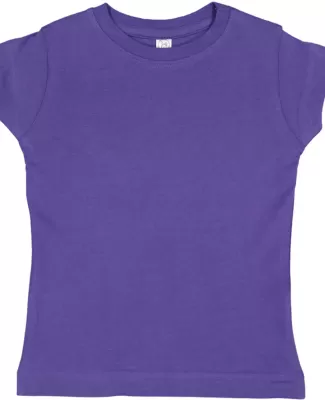 3316 Rabbit Skins® Toddler Girls Fine Jersey T-Sh in Purple