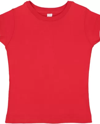 3316 Rabbit Skins® Toddler Girls Fine Jersey T-Sh in Red