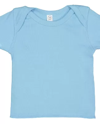 3400 Rabbit Skins® Infant Lap Shoulder T-shirt in Light blue