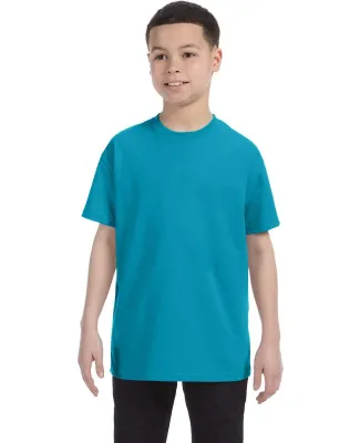 5000B Gildan™ Heavyweight Cotton Youth T-shirt  in Tropical blue