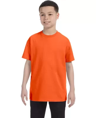 5000B Gildan™ Heavyweight Cotton Youth T-shirt  in Orange
