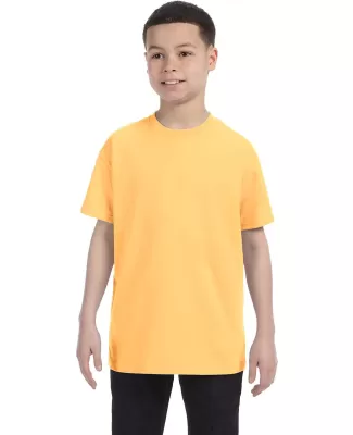 5000B Gildan™ Heavyweight Cotton Youth T-shirt  in Yellow haze