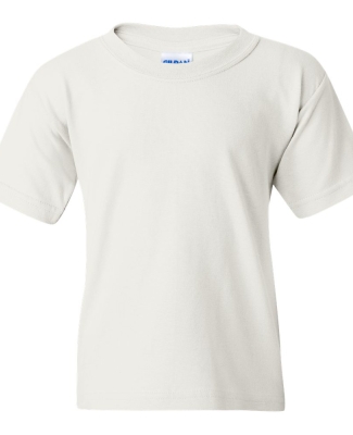 5000B Gildan™ Heavyweight Cotton Youth T-shirt  WHITE