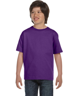 8000B Gildan Ultra Blend 50/50 Youth T-shirt in Purple