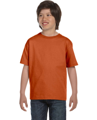8000B Gildan Ultra Blend 50/50 Youth T-shirt in T orange