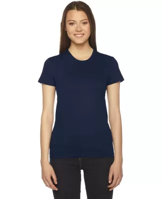 2102 American Apparel Girly Fine Jersey Tee in Navy
