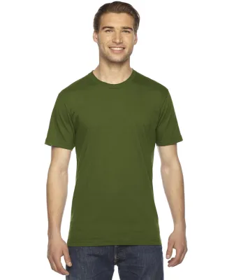 2001 American Apparel Fine USA Made Jersey Tee in Olive
