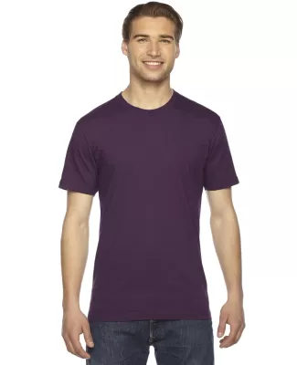 2001 American Apparel Fine USA Made Jersey Tee in Eggplant