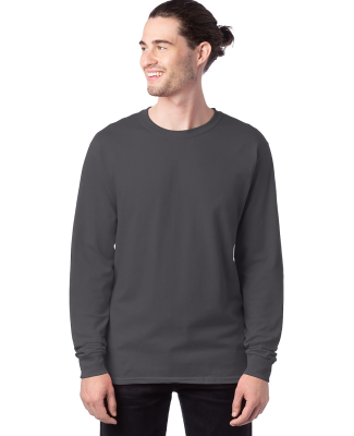 5286 Hanes® Heavyweight Long Sleeve T-shirt in Smoke gray