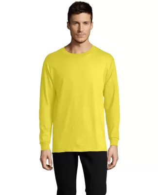 5286 Hanes® Heavyweight Long Sleeve T-shirt in Yellow