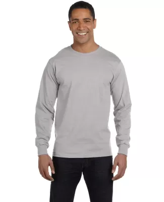 5286 Hanes® Heavyweight Long Sleeve T-shirt in Light steel