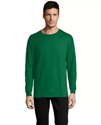 5286 Hanes® Heavyweight Long Sleeve T-shirt in Kelly green