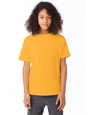 5370 Hanes® Heavyweight 50/50 Youth T-shirt in Gold