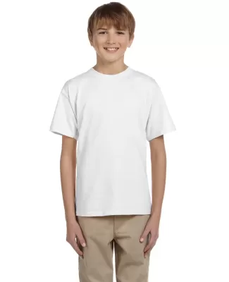 5370 Hanes® Heavyweight 50/50 Youth T-shirt in White