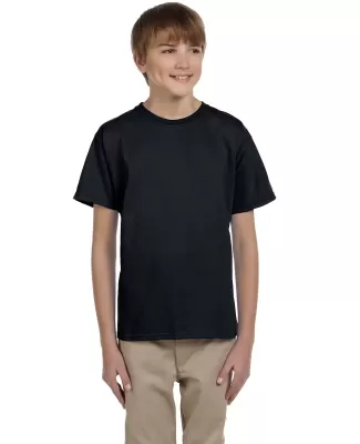 5370 Hanes® Heavyweight 50/50 Youth T-shirt in Black
