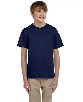5370 Hanes® Heavyweight 50/50 Youth T-shirt in Navy