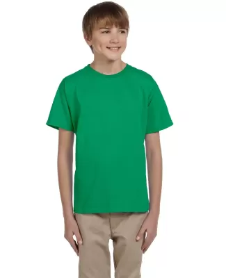 5370 Hanes® Heavyweight 50/50 Youth T-shirt in Kelly green