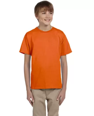 5370 Hanes® Heavyweight 50/50 Youth T-shirt in Orange