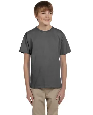 5370 Hanes® Heavyweight 50/50 Youth T-shirt in Smoke gray