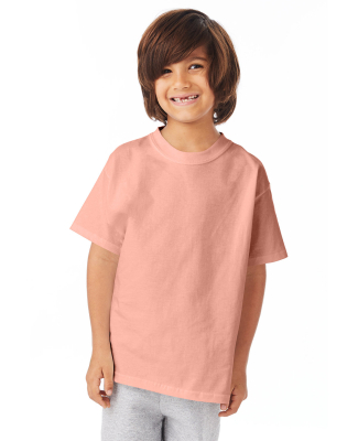 5450 Hanes Authentic Tagless Youth T-shirt in Candy orange