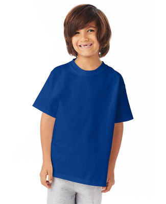 5450 Hanes Authentic Tagless Youth T-shirt in Deep royal