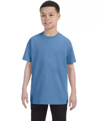 5450 Hanes® Authentic Tagless Youth T-shirt in Carolina blue