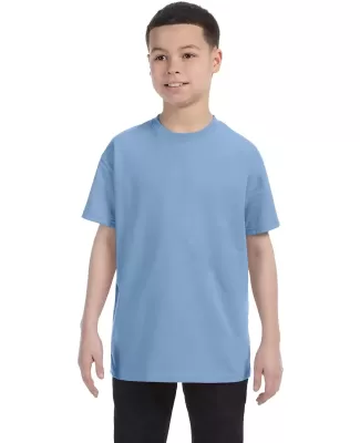 5450 Hanes® Authentic Tagless Youth T-shirt in Light blue