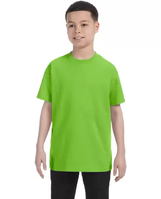 5450 Hanes® Authentic Tagless Youth T-shirt in Lime